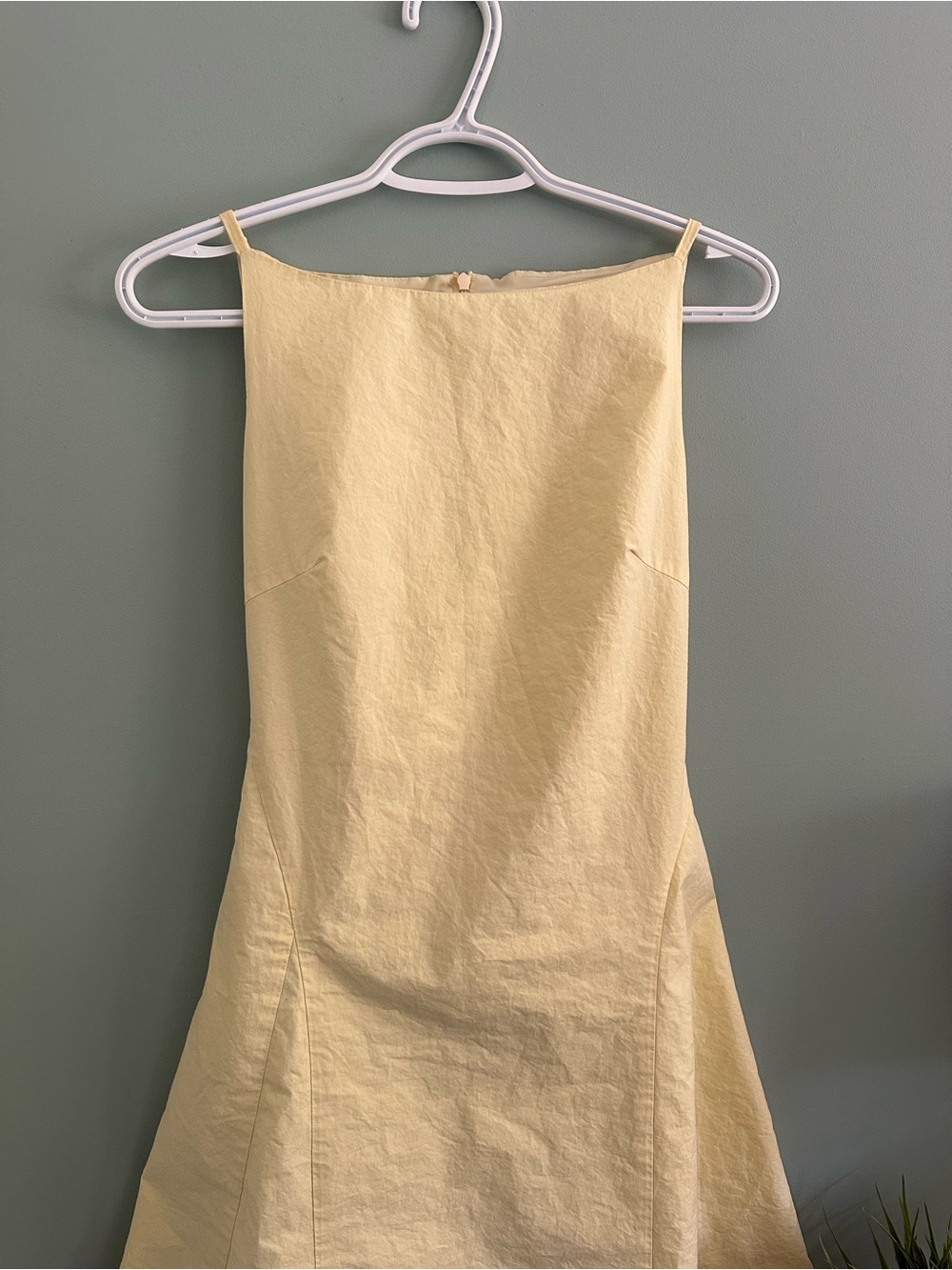 Boat Neck Butter Yellow Midi Dress